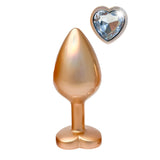 Gleaming Love Pearl Gold Butt Plug Medium - Eroticon Ltd