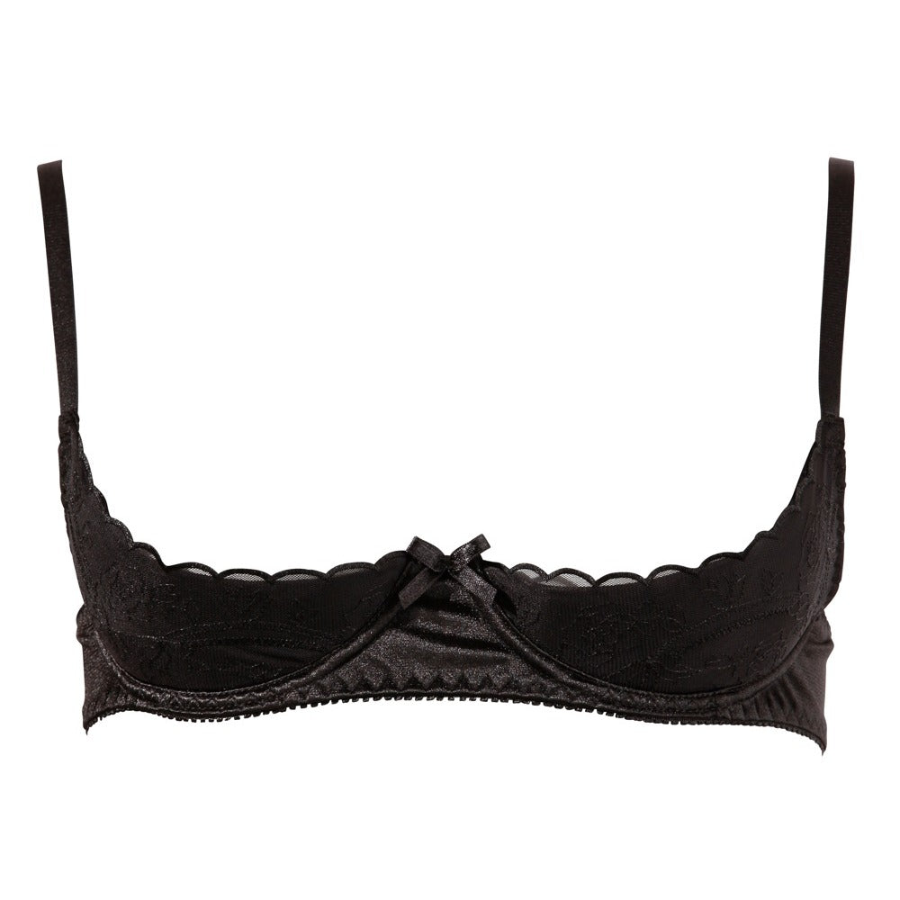 Cottelli Half Cup Bra Black - Eroticon Ltd