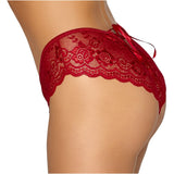 Cottelli Crotchless Panty Red - Eroticon Ltd