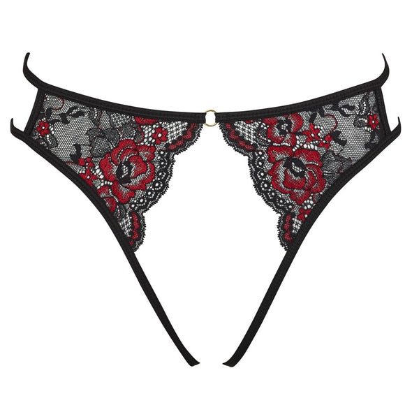 Cottelli Adjustable Lacey Crotchless Brief - Eroticon Ltd