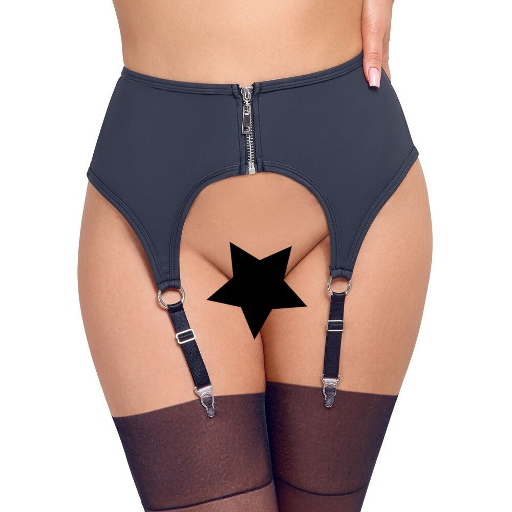 Cottelli Zip Suspender Belt - Eroticon Ltd