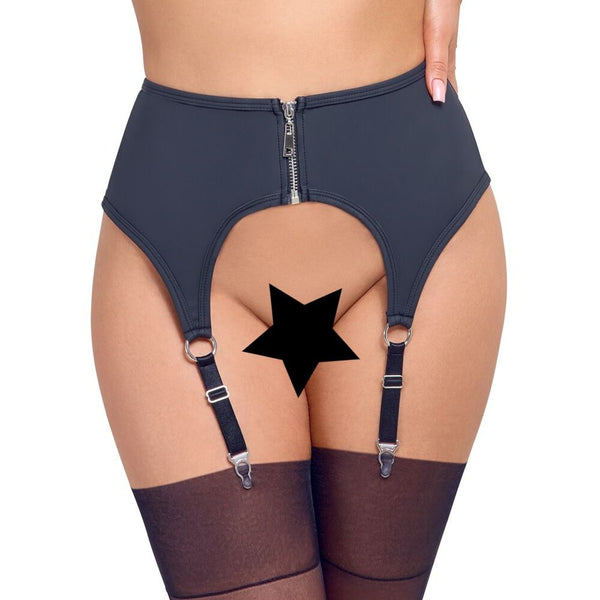 Cottelli Zip Suspender Belt - Eroticon Ltd