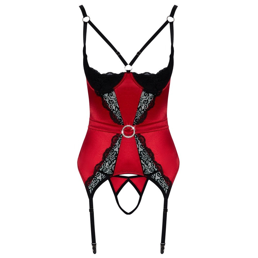 Cupless and Crotchless Basque - Eroticon Ltd