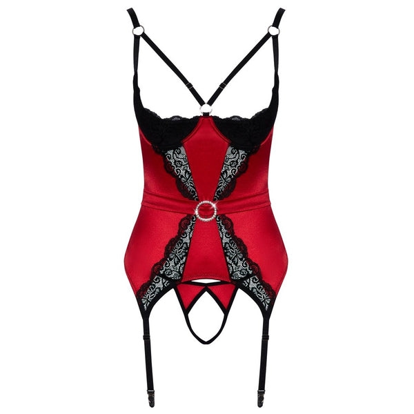 Cupless and Crotchless Basque - Eroticon Ltd
