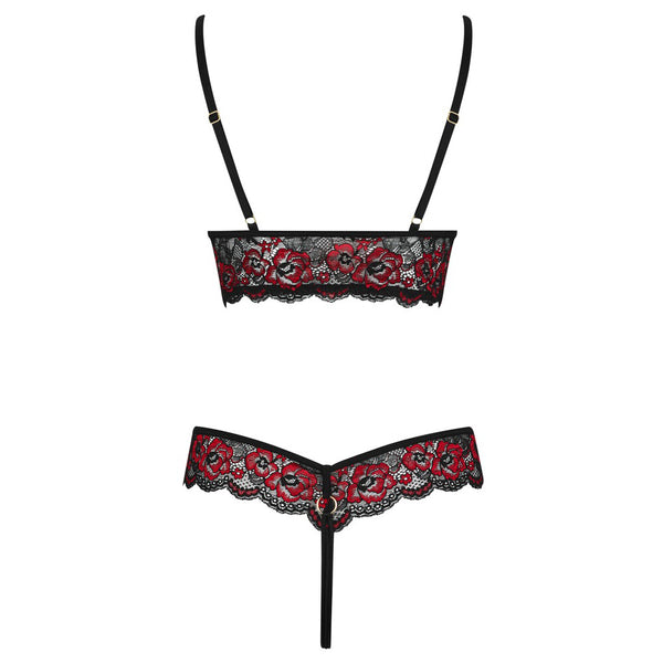 Cottelli Crotchless Body With Lace - Eroticon Ltd