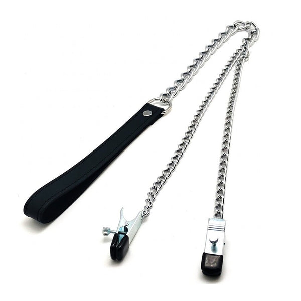Nipple Clamps with Lead 40cm - Eroticon Ltd