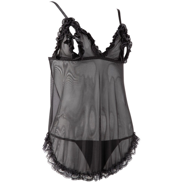Cottelli Open Babydoll And String Back - Eroticon Ltd