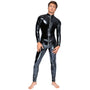 Black Level Vinyl Jumpsuit With Zip Black - Eroticon Ltd