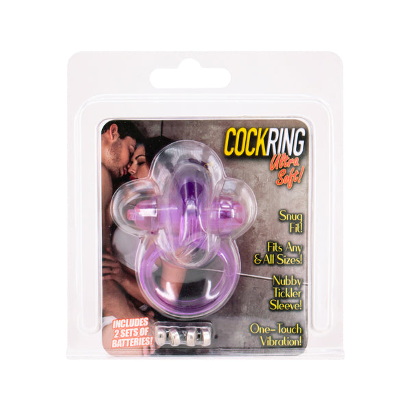 Rabbit Ultra Soft Vibrating Cockring - Eroticon Ltd