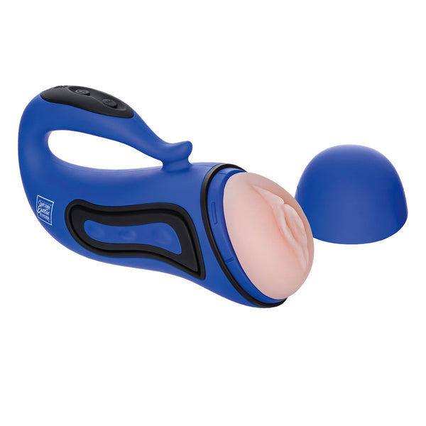 Apollo Alpha Stroker 2 Rechargeable Blue Masturbator - Eroticon Ltd