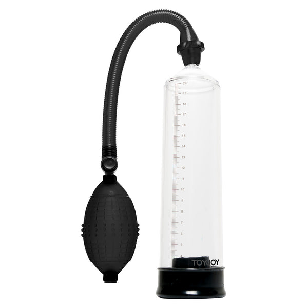 Toy Joy Rock Hard Black And Clear Penis Power Pump - Eroticon Ltd