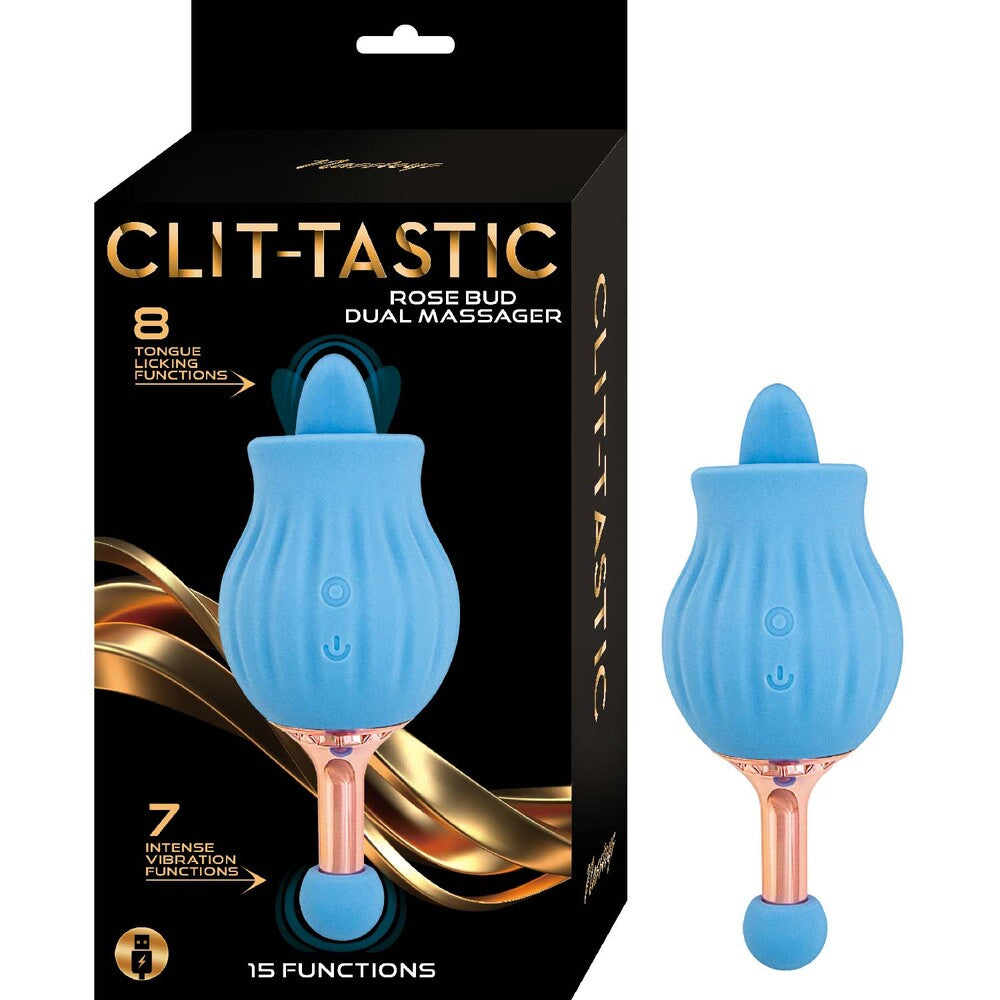 ClitTastic Rose Bud Dual Massager Rechargeable - Eroticon Ltd