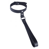 The Red Leather Collar with Short Leash - Eroticon Ltd