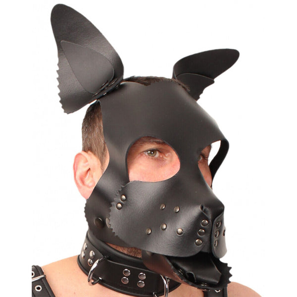 Red Leather Puppy Dog Mask - Eroticon Ltd