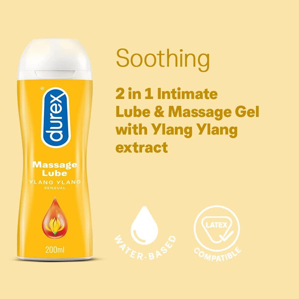 Durex Massage Lube Ylang Ylang Sensual 200ml - Eroticon Ltd