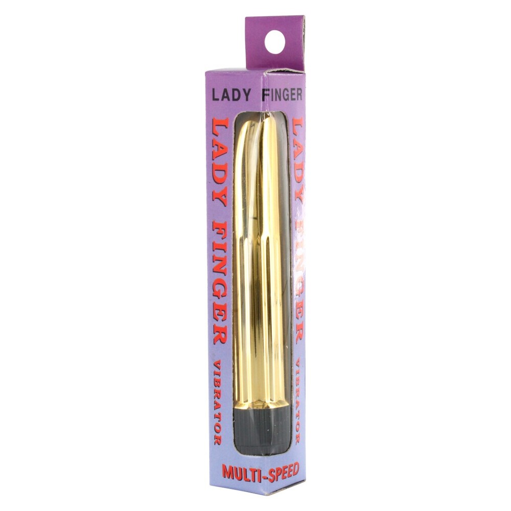 Lady Finger Mini Vibrator Gold - Eroticon Ltd