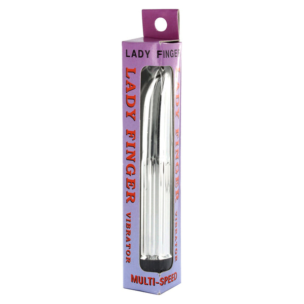 Lady Finger Mini Vibrator Silver - Eroticon Ltd