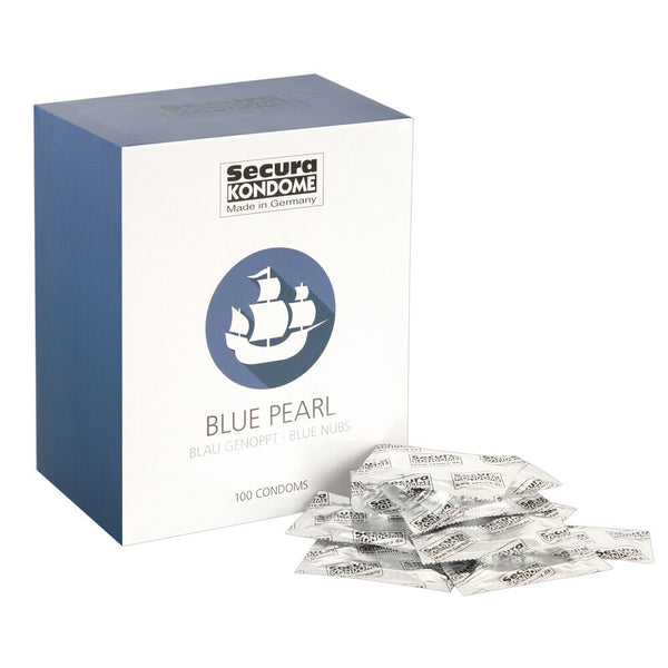 Secura Kondome Blue Pearl x100 Condoms - Eroticon Ltd