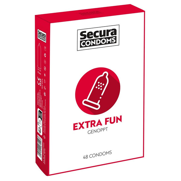 Secura Condoms 48 Pack Extra Fun - Eroticon Ltd