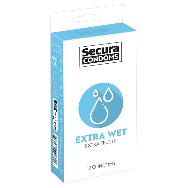 Secura Condoms 12 Pack Extra Wet - Eroticon Ltd