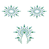 Petits Joujoux Gloria Nipple And Vagina Pasties Green - Eroticon Ltd