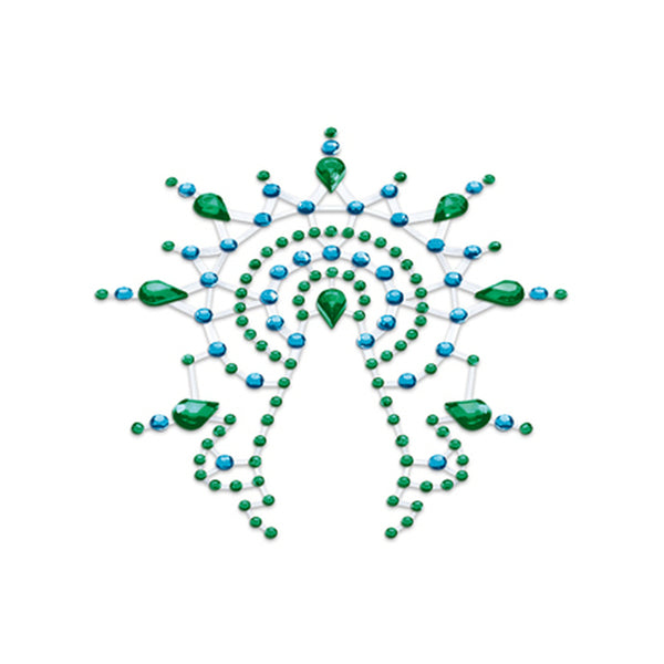 Petits Joujoux Gloria Nipple And Vagina Pasties Green - Eroticon Ltd