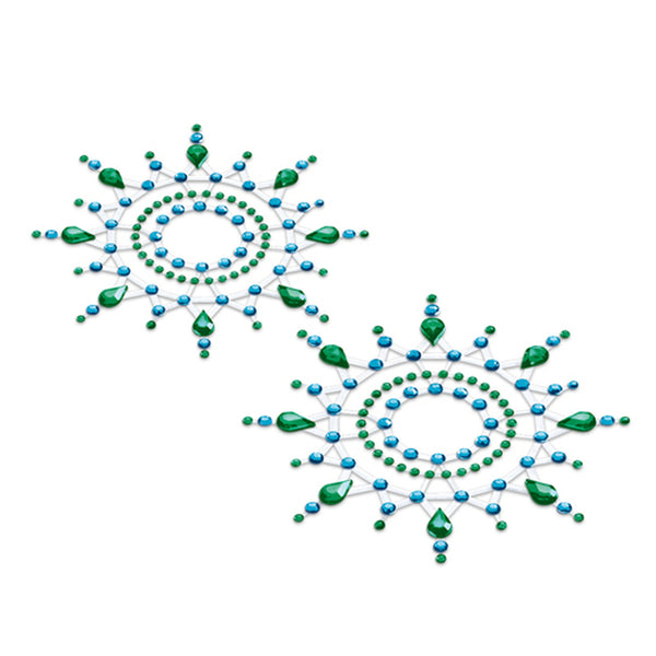 Petits Joujoux Gloria Nipple And Vagina Pasties Green - Eroticon Ltd