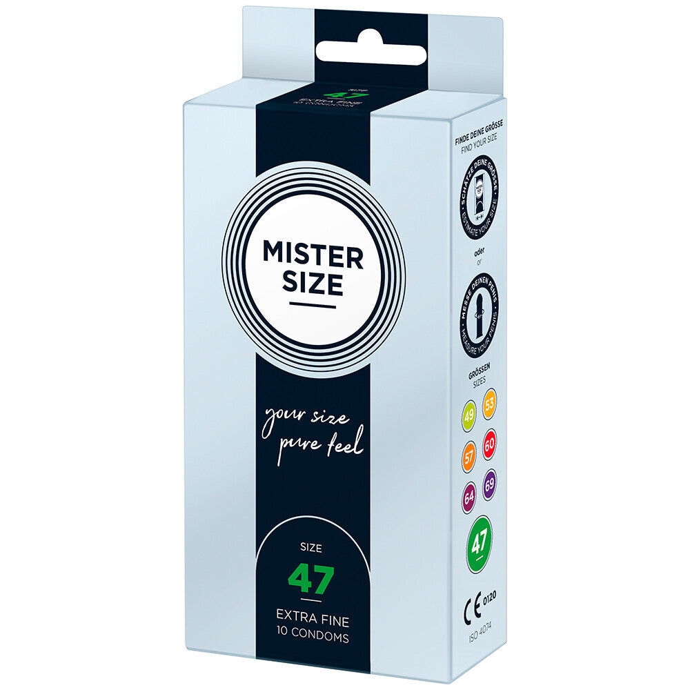 Mister Size 47mm Your Size Pure Feel Condoms 10 Pack - Eroticon Ltd