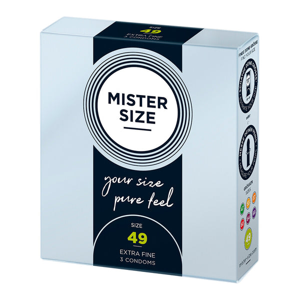 Mister Size 49mm Your Size Pure Feel Condoms 3 Pack - Eroticon Ltd