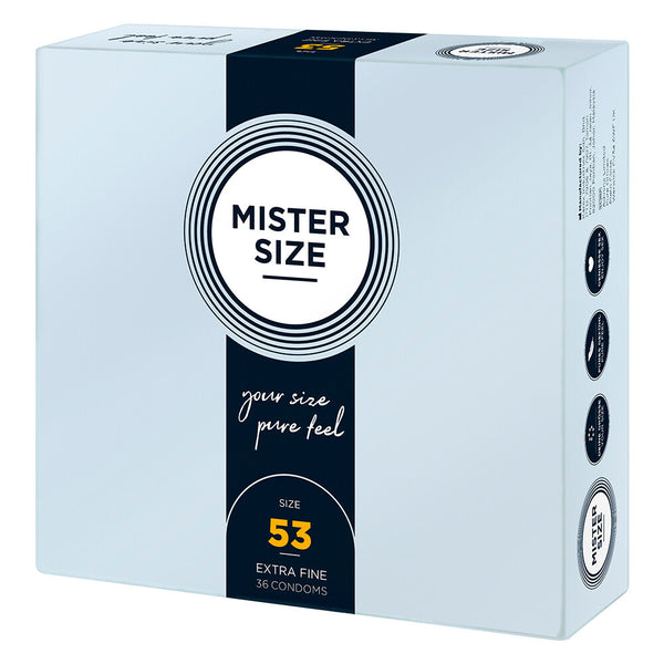 Mister Size 53mm Your Size Pure Feel Condoms 36 Pack - Eroticon Ltd
