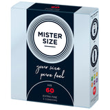 Mister Size 60mm Your Size Pure Feel Condoms 3 Pack - Eroticon Ltd