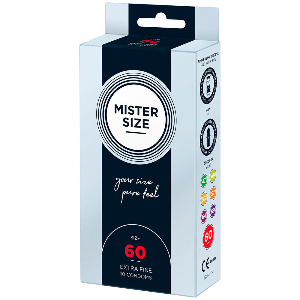 Mister Size 60mm Your Size Pure Feel Condoms 10 Pack - Eroticon Ltd