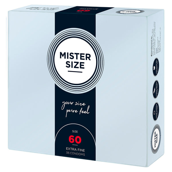 Mister Size 60mm Your Size Pure Feel Condoms 36 Pack - Eroticon Ltd