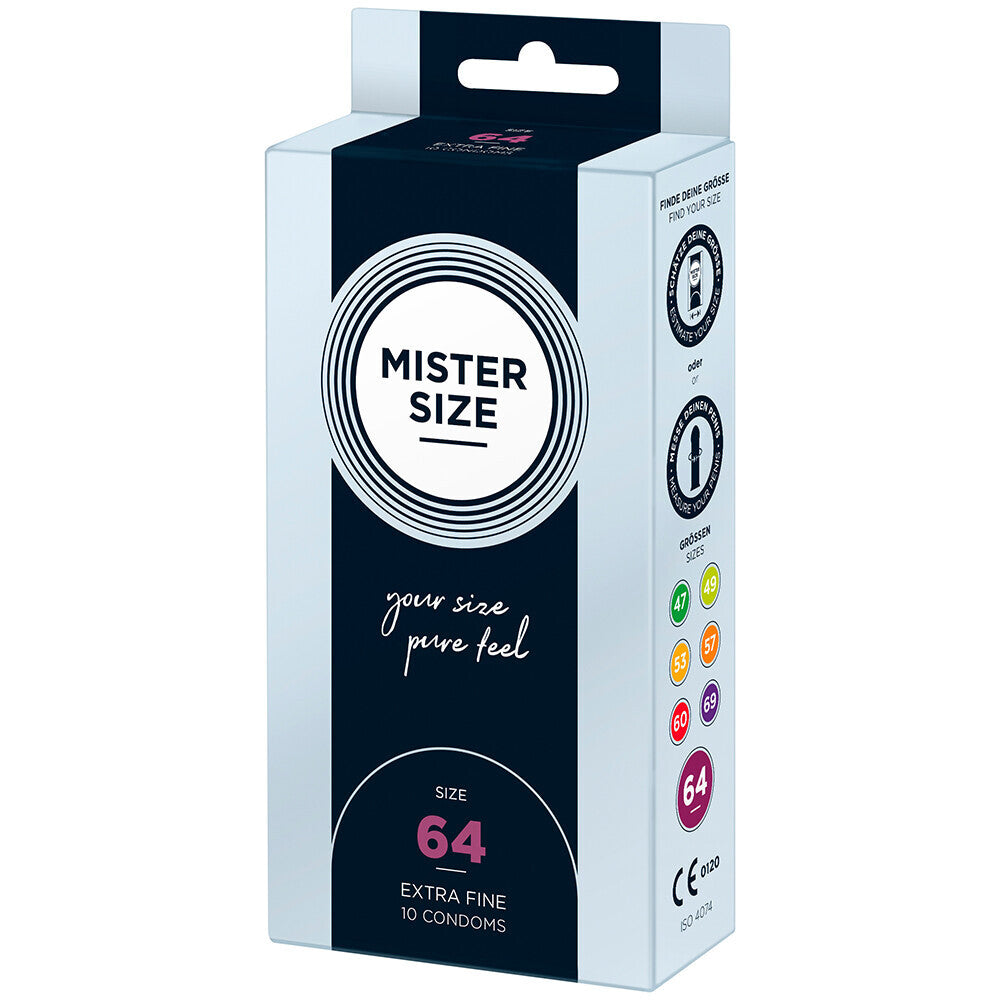 Mister Size 64mm Your Size Pure Feel Condoms 10 Pack - Eroticon Ltd