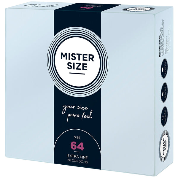 Mister Size 64mm Your Size Pure Feel Condoms 36 Pack - Eroticon Ltd