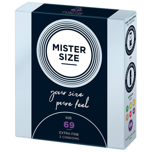 Mister Size 69mm Your Size Pure Feel Condoms 3 Pack - Eroticon Ltd