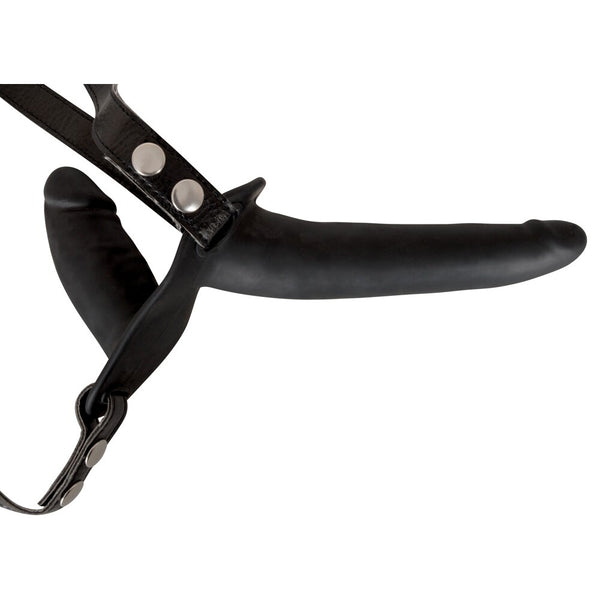 Black Double Dildo Strap On - Eroticon Ltd