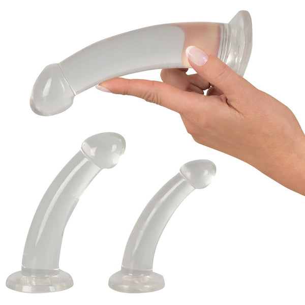 Three Piece Crystal Clear Anal Training Set - Eroticon Ltd