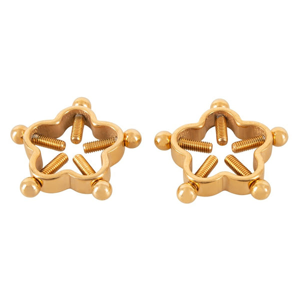 Bad Kitty Golden Flower Nipple Jewellery - Eroticon Ltd