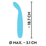 Cuties Silk Touch Rechargeable Mini Vibrator Blue - Eroticon Ltd