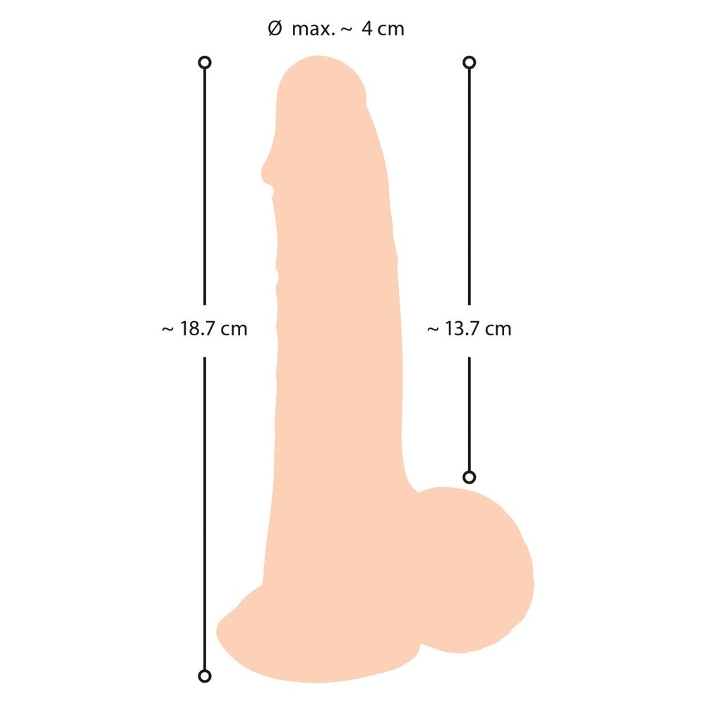 Nature Skin Dildo With Movable Skin 19cm - Eroticon Ltd