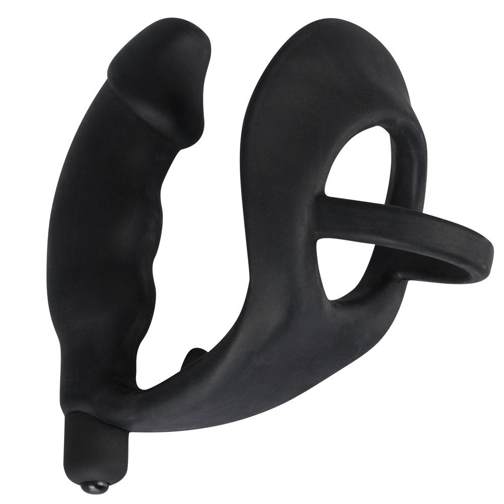 Black Velvets Cock Ring And Vibrating Anal Plug - Eroticon Ltd