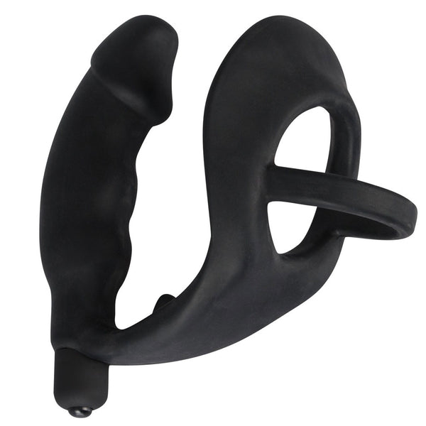 Black Velvets Cock Ring And Vibrating Anal Plug - Eroticon Ltd
