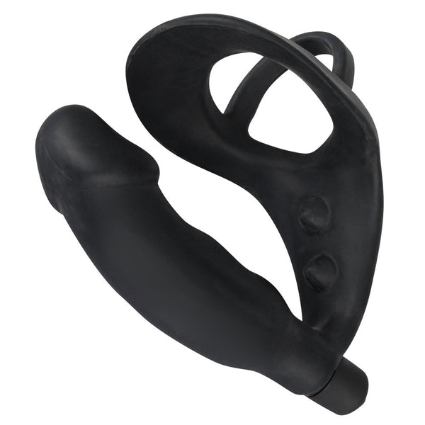 Black Velvets Cock Ring And Vibrating Anal Plug - Eroticon Ltd
