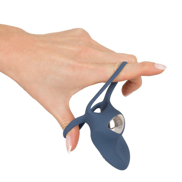 Rechargeable Silicone Vibrating Double Ring - Eroticon Ltd
