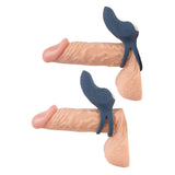 Rechargeable Silicone Vibrating Double Ring - Eroticon Ltd