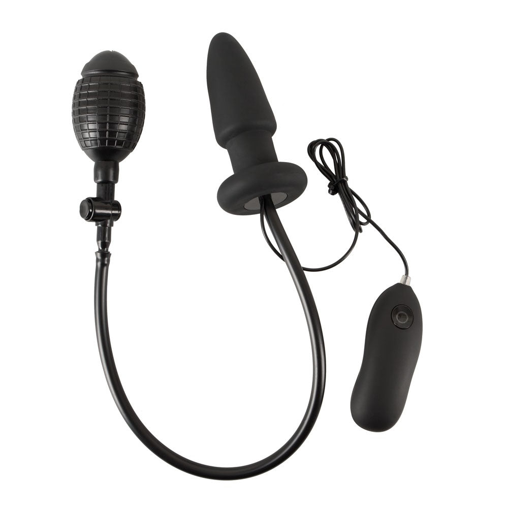 Inflatable And Vibrating Silicone Butt Plug - Eroticon Ltd