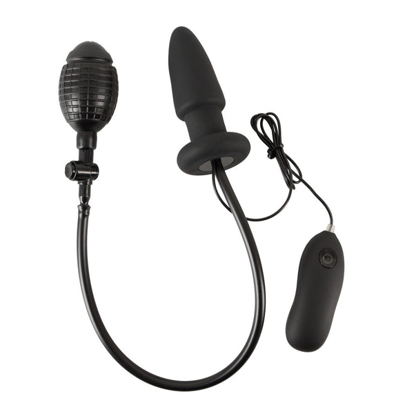 Inflatable And Vibrating Silicone Butt Plug - Eroticon Ltd