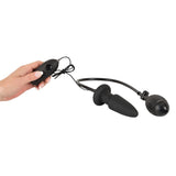 Inflatable And Vibrating Silicone Butt Plug - Eroticon Ltd