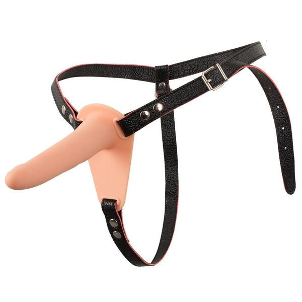 Soft Touch Silicone Rechargeable Vibrating Strap On - Eroticon Ltd